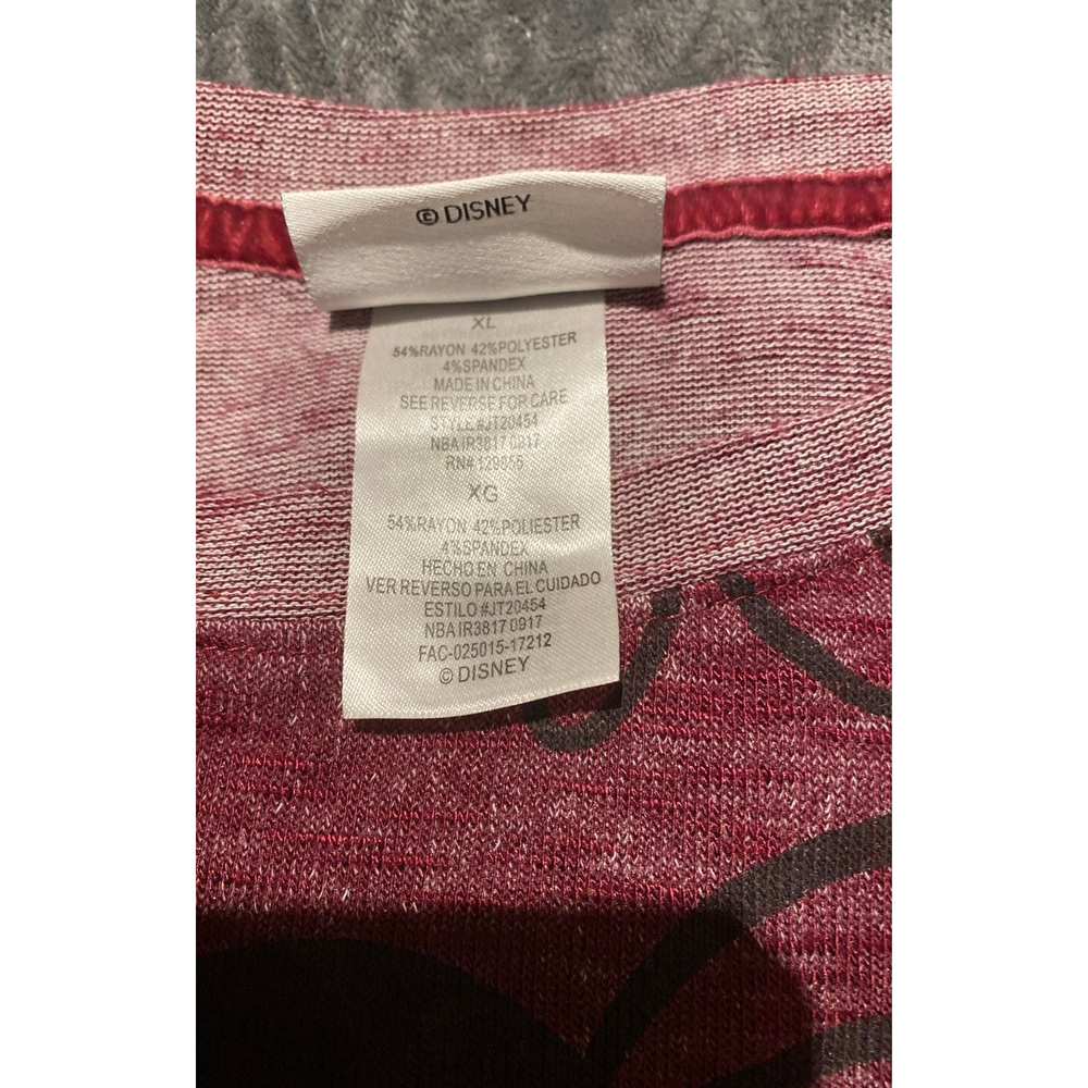 Disney Parks Minnie Mouse Raglan Style Long Sleeve Shirt X-Large - Picture 7 of 7
